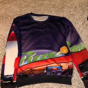 Pizza planet crew neck hoodie / Toy story